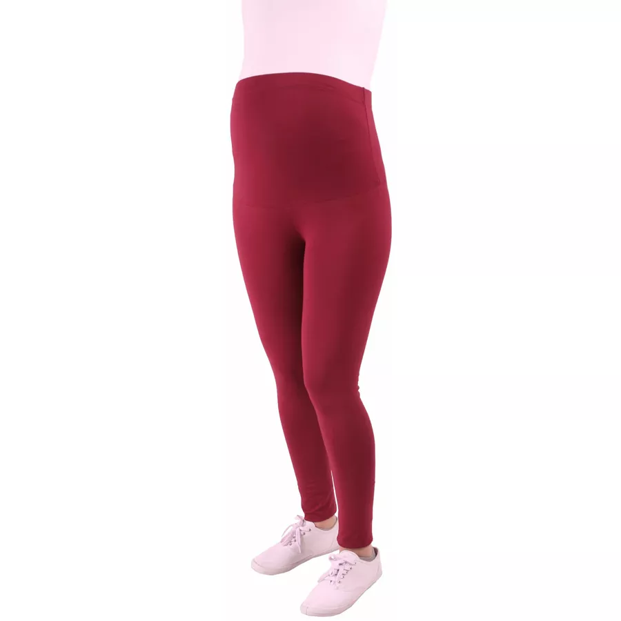 M.M.C. Umstandsleggings Komfortabel Weinrot