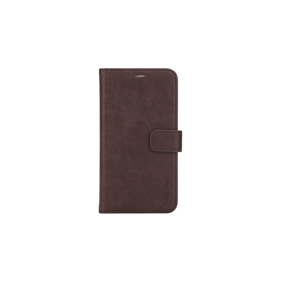 RadiCover - StrålingsbeskyttelseWallet PU iPhone 12 Mini Flipcover - Brun