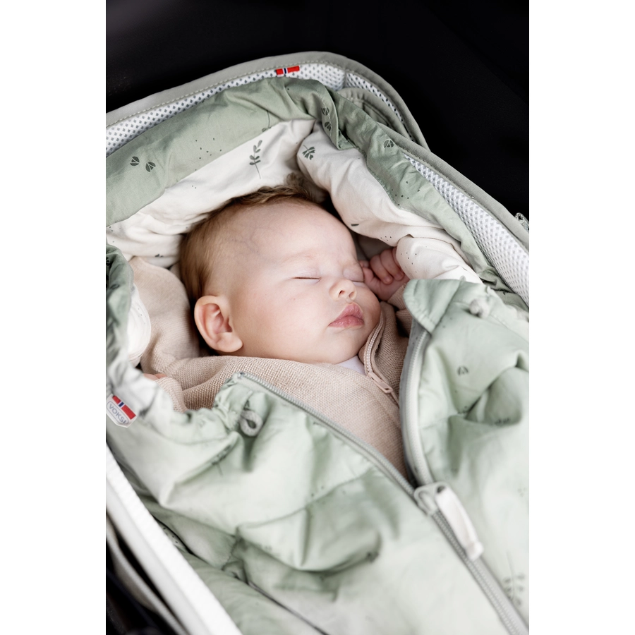 Voksi® Carry Me Fußsack MistyGreen Cream