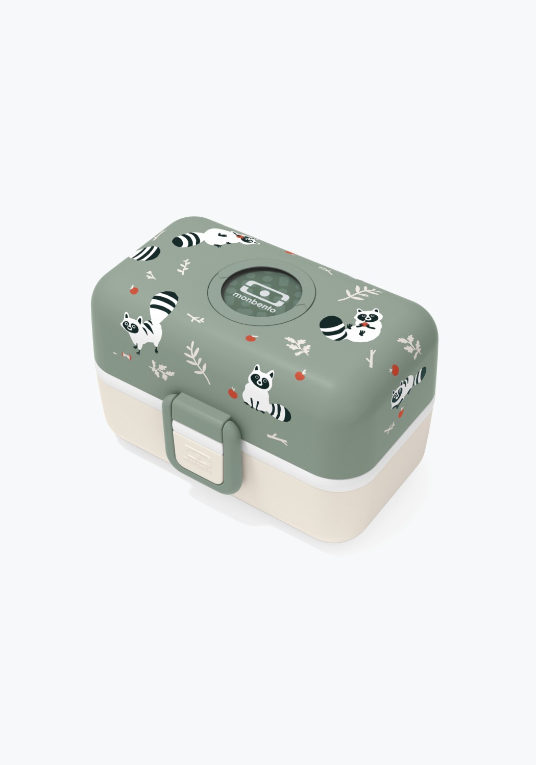 Monbento Kinder-Lunchbox Tresor Green Raccoon