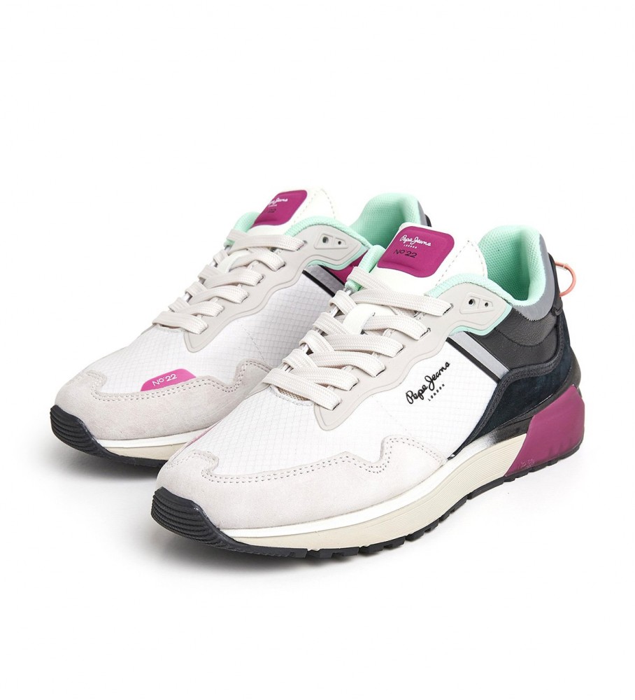 Tênis Pepe Jeans N22 Evolution em couro, branco