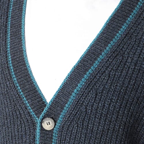 Cardigan Bleu Marine Chiné