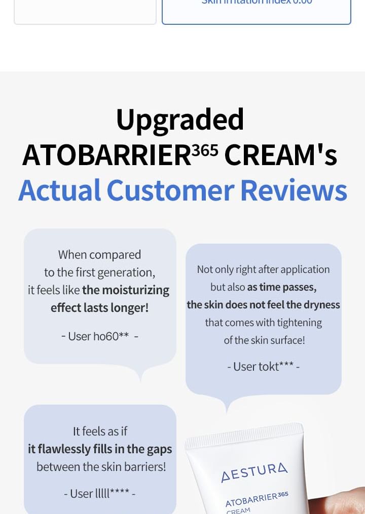 AESTURA - Ato Barrier 365 Cream