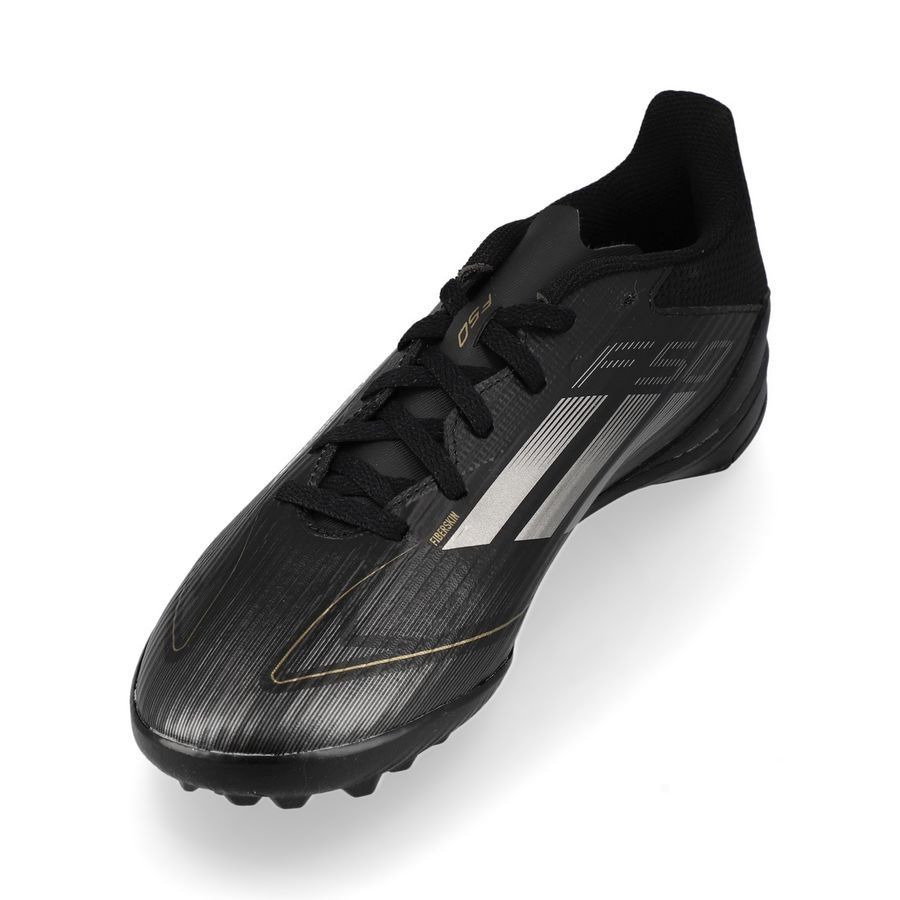 adidas F50 League TF Dark Spark - Noir/Argenté/Doré Enfant
