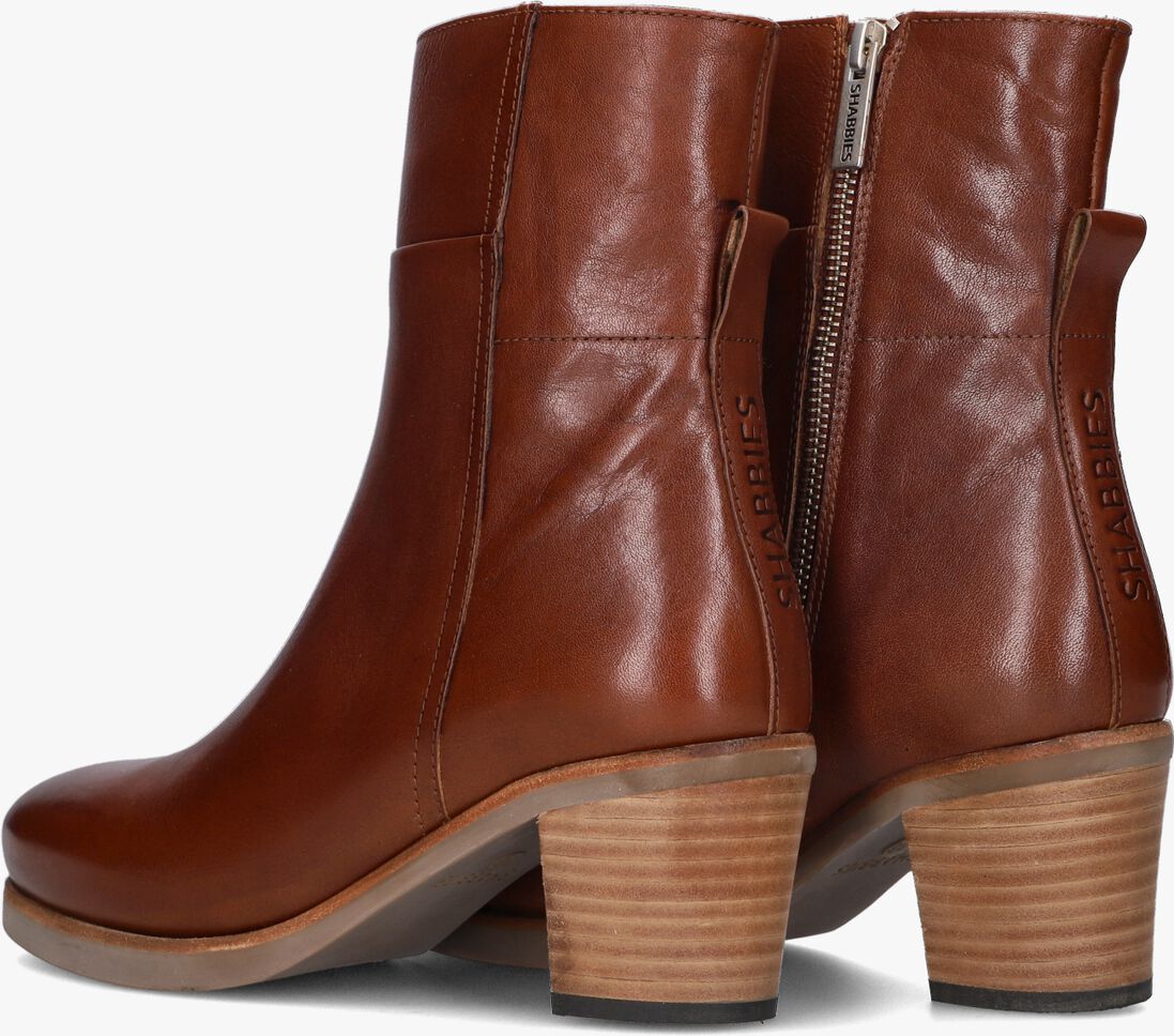 SHABBIES cognac shabbies enkellaarsjes lieve g ankle boot