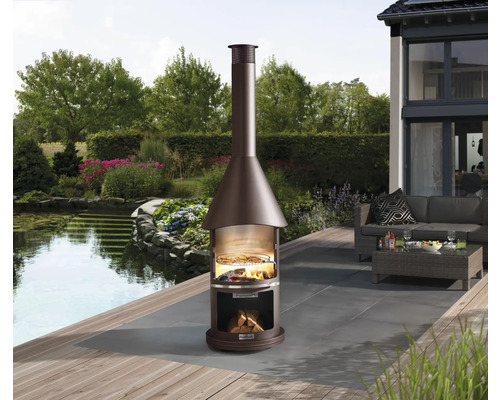 Buschbeck barbecuehaard Auckland Prestige bruin metallic