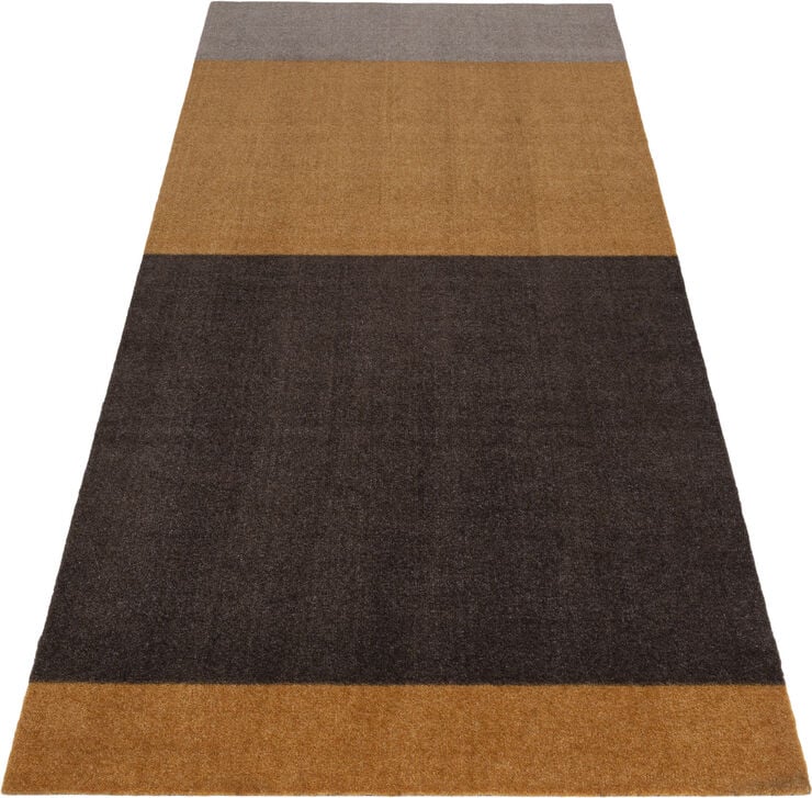 Tica Copenhagen Løber, 90x200 cm, stripes-horizon dijon/brun/sand Dijon/sand/brun