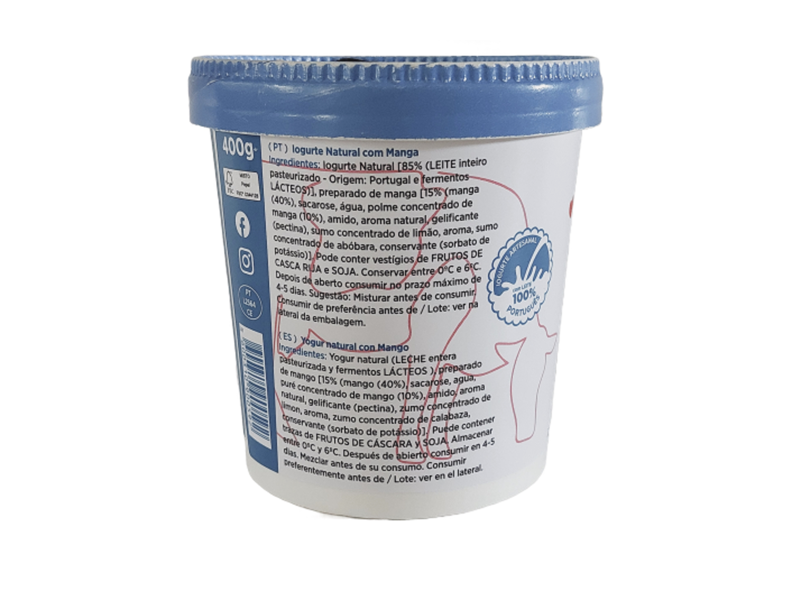 IOGURTE DAVACA MANGA 400G
