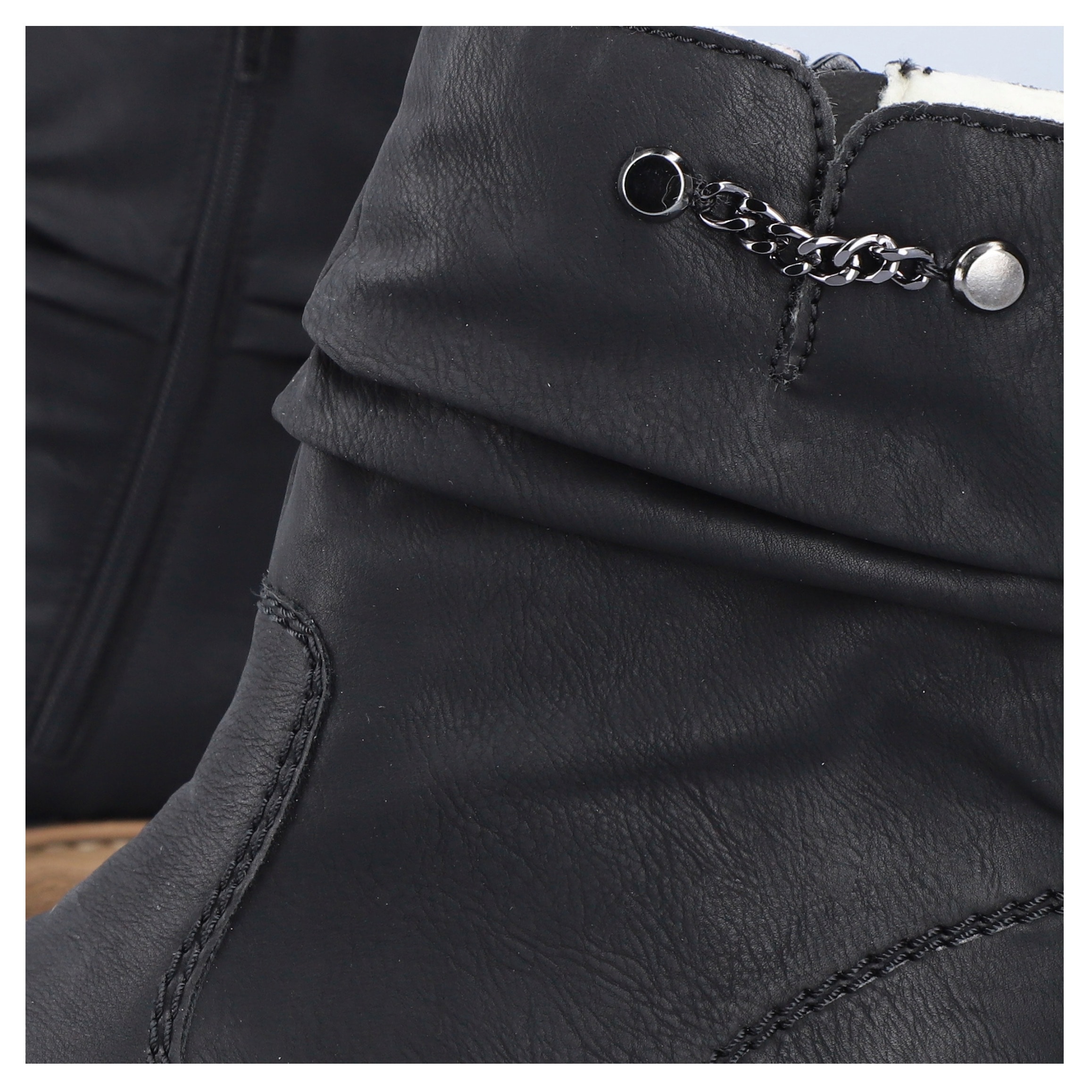 Rieker Winterboots  mit kontrastfarbener Rahmennaht