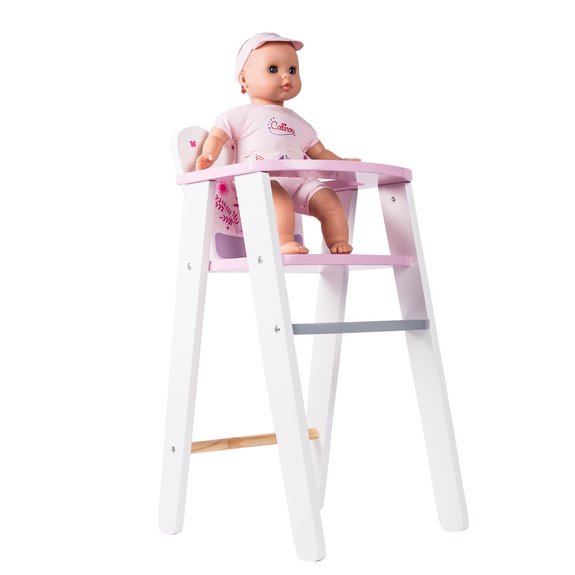 Chaise haute en bois