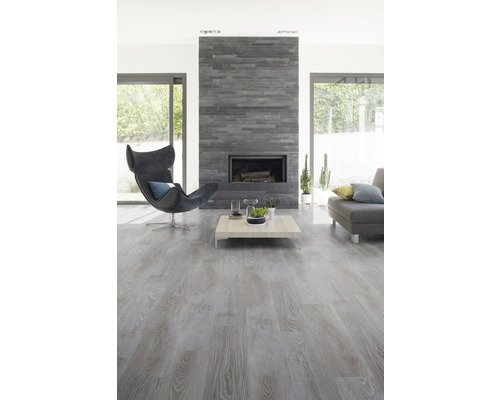 Premium eikengrijs zelfleggende vinylplank 18,4x121,9 cm