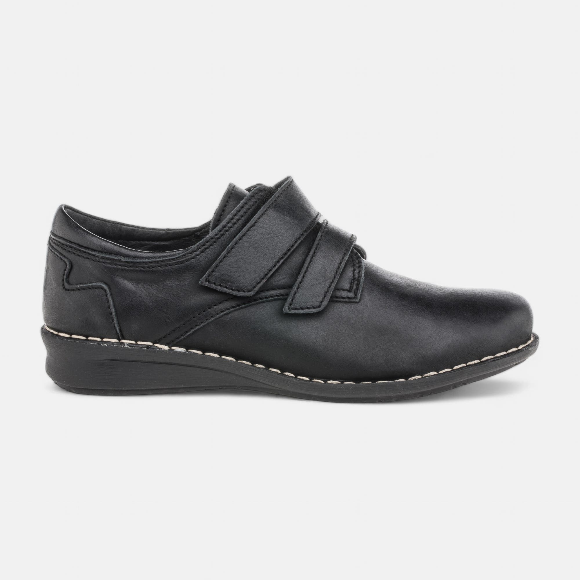 Derbies Femme en cuir noir