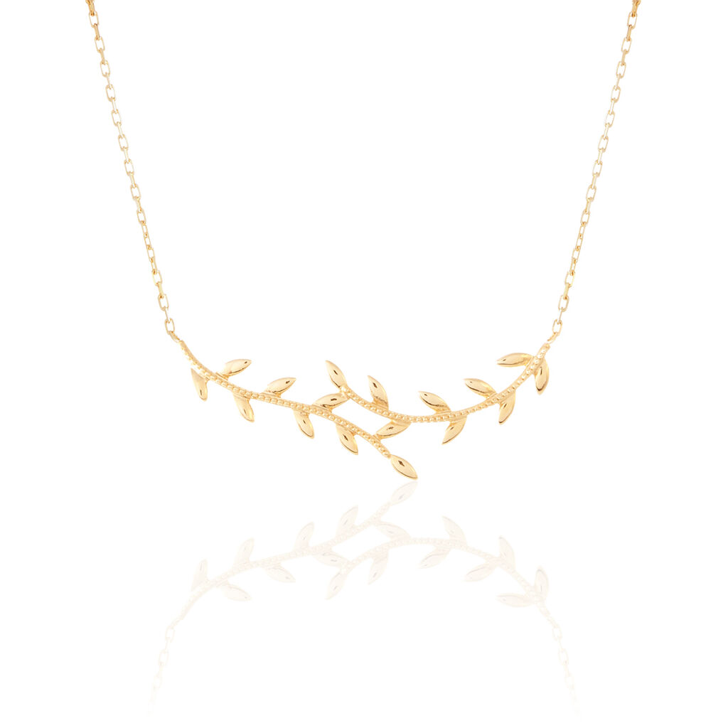 Collier Folia Plaqué Or Jaune