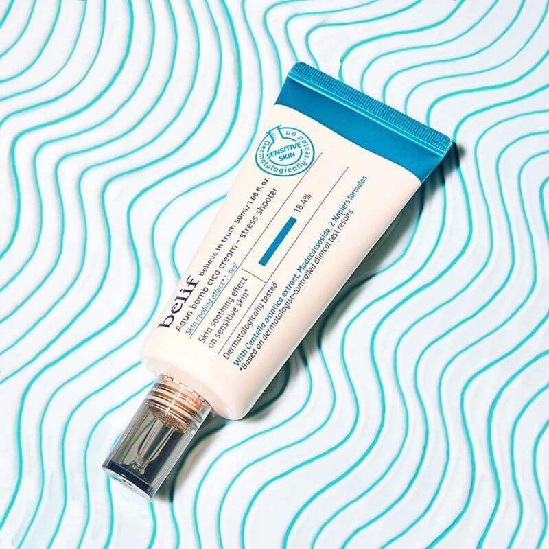 Crème cicatrisante Aqua Bomb Cica Cream Stress Shooter Belif 50ml