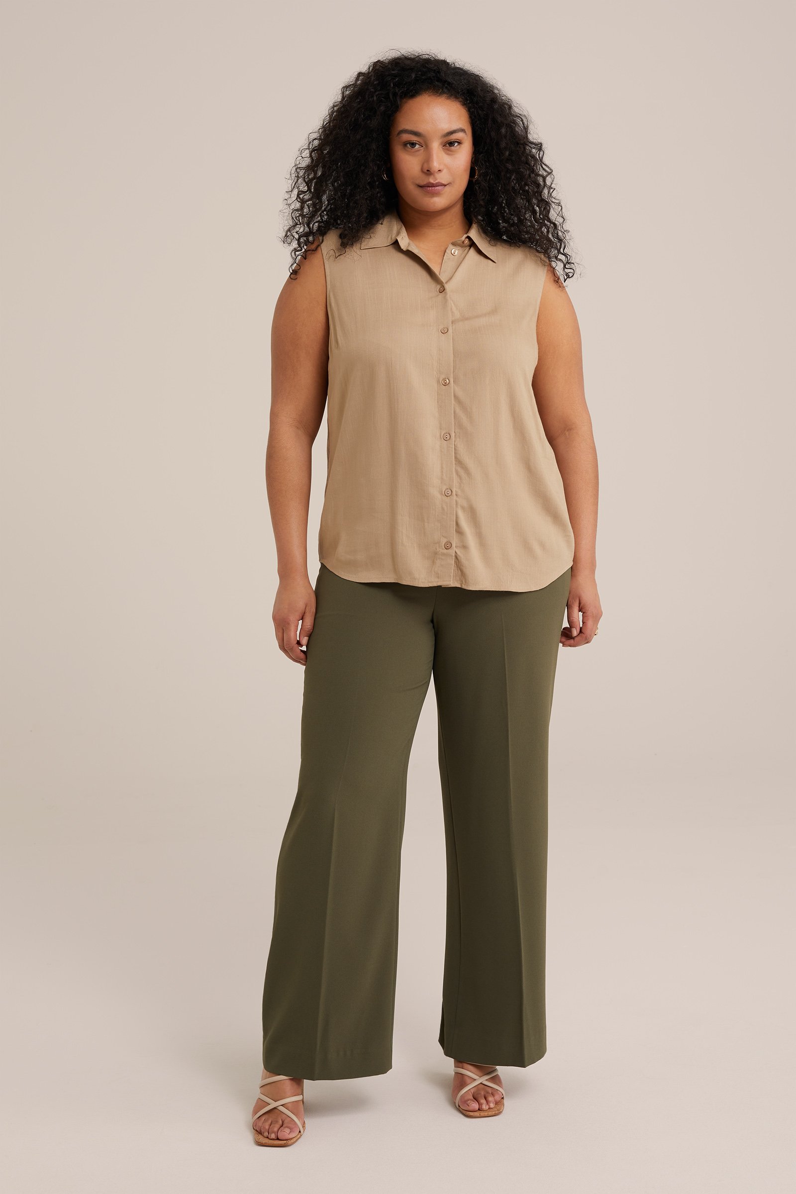 blouse - Curve WE Fashion Grijsgroen