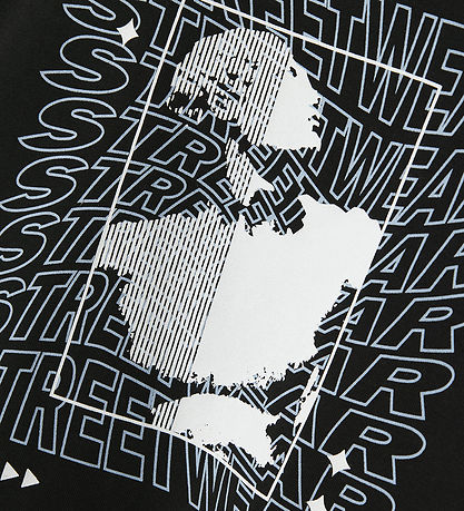 Name It T-Shirt - NkmVux - Black/Streetwear