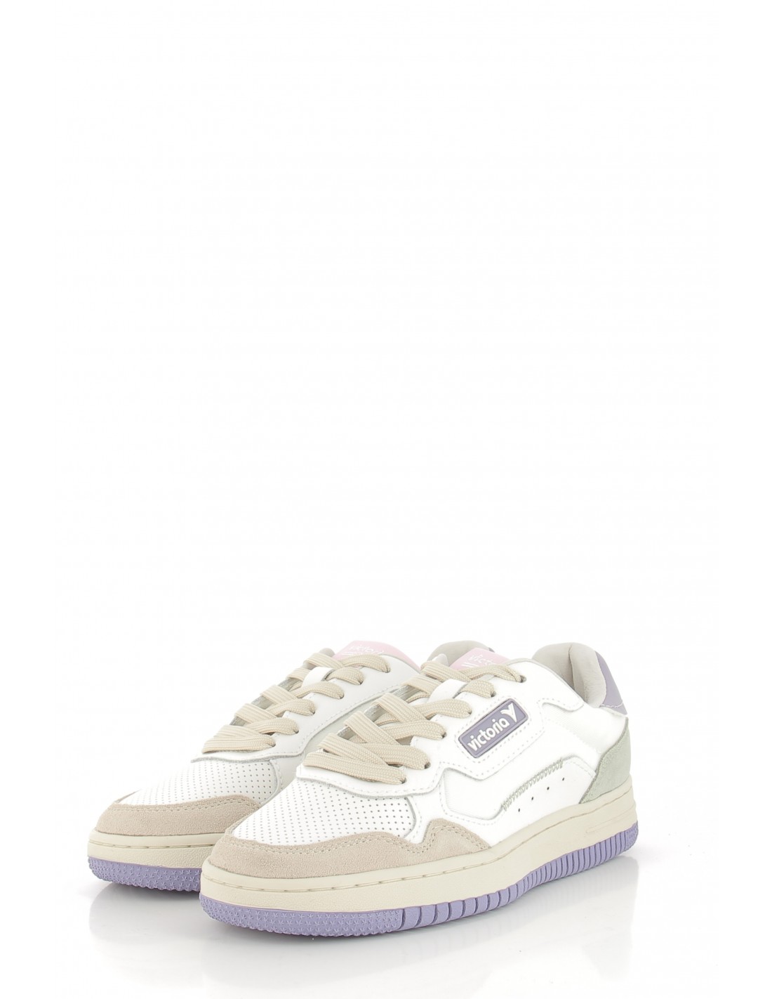 victoria Baskets de ville femme - Blanc/Violet