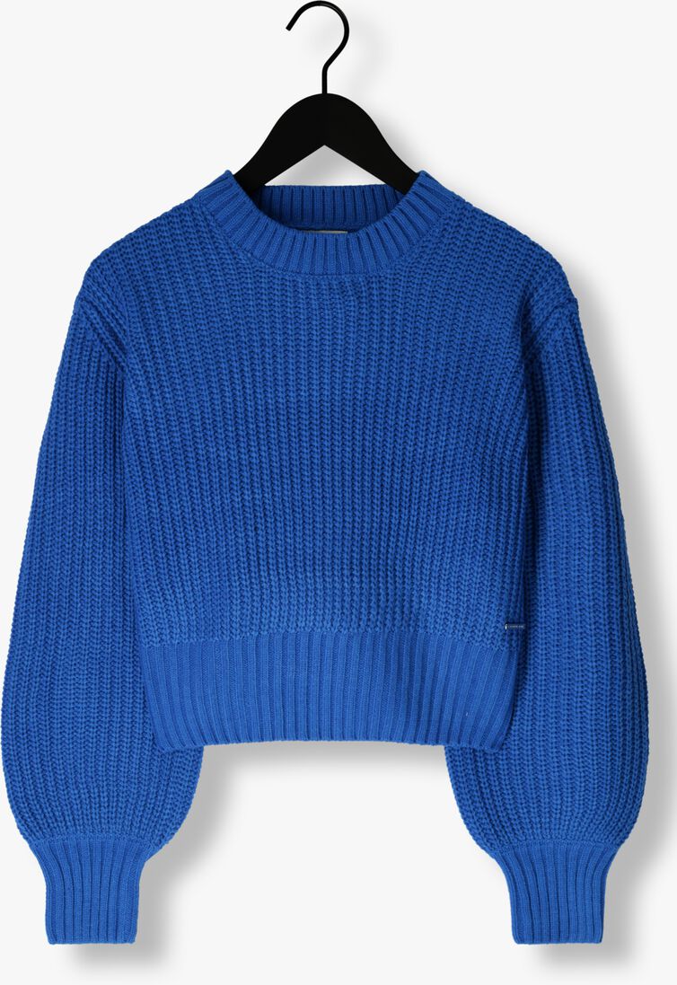 COLOURFUL REBEL blauwe colourful rebel trui yitty knitted sweater