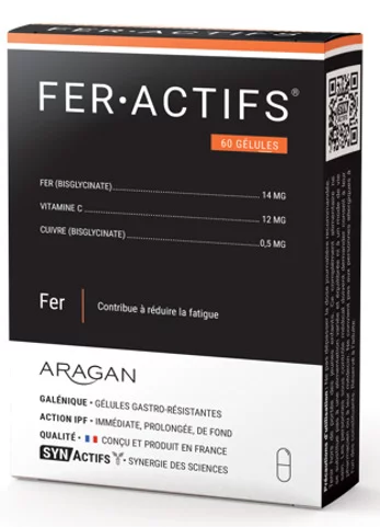 Synactifs FerActifs - Aragan - 60 Gélules