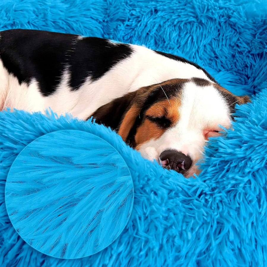 Cama para cães de porte médio e pequeno EL ÁTICO PETS. Almofada resistente e lavável. Ideal para gatos de pelo comprido e outros animais de estimação de porte médio, 70 x 70 cm.