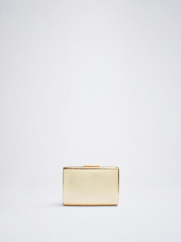 Clutch de festa metalizada - Dourada