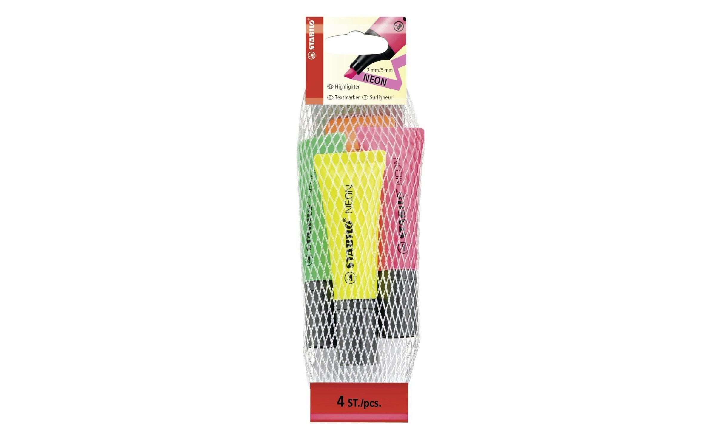 Textmarker Neon 4 Stück4er Set