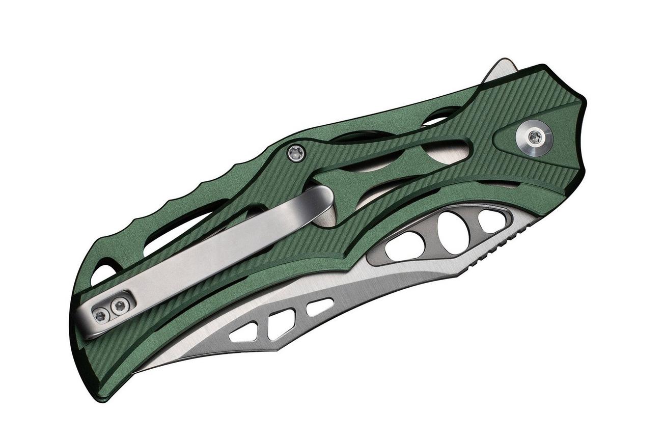 Civivi Biophase C23083-1 Satin Nitro-V, Green Aluminum, zakmes