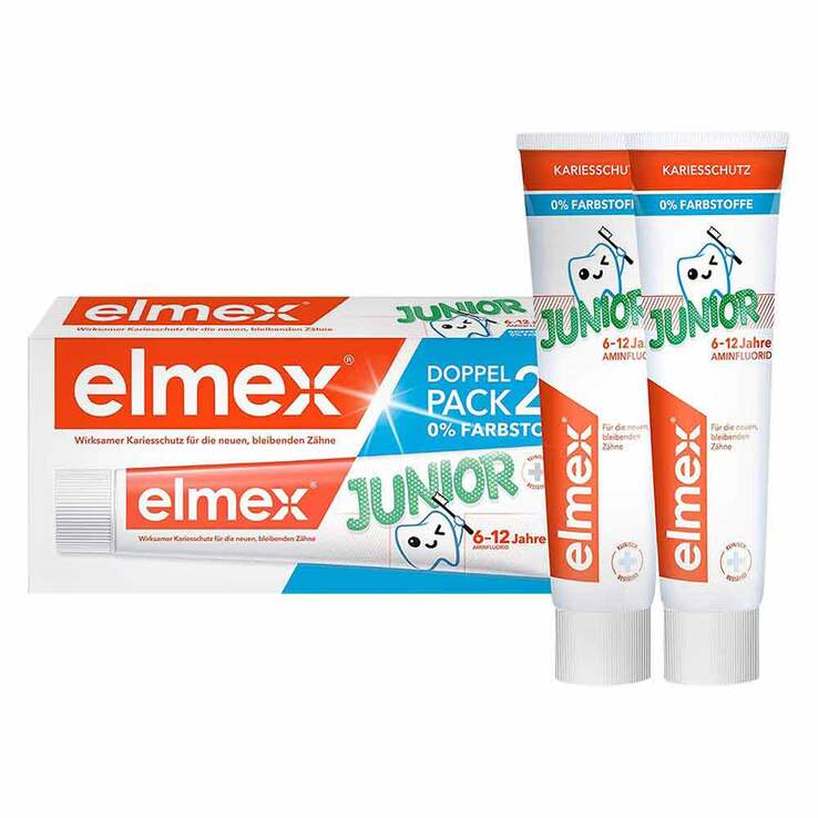 Elmex Junior Zahnpasta Doppelpack, 2X75 ml