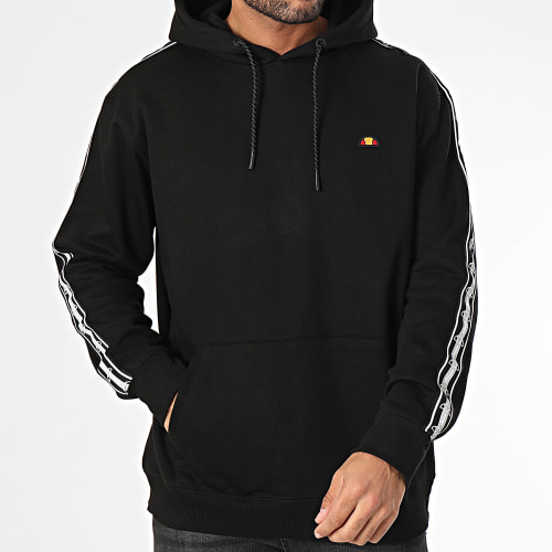 Sweat Capuche A Bandes Powera SXT19090 Noir Réfléchissant