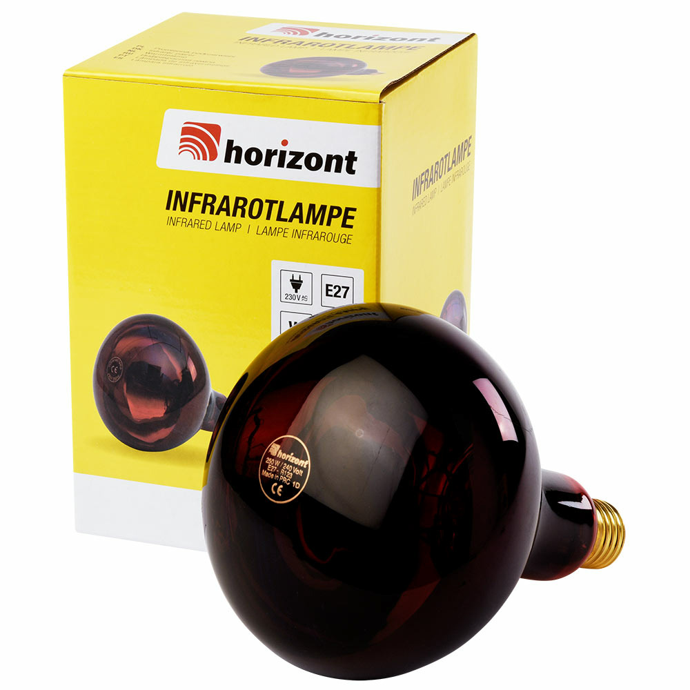 Ampoule infrarouge ir 250 w rouge