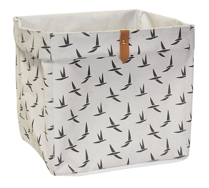 Boîte de rangement cube Dove motif oiseaux