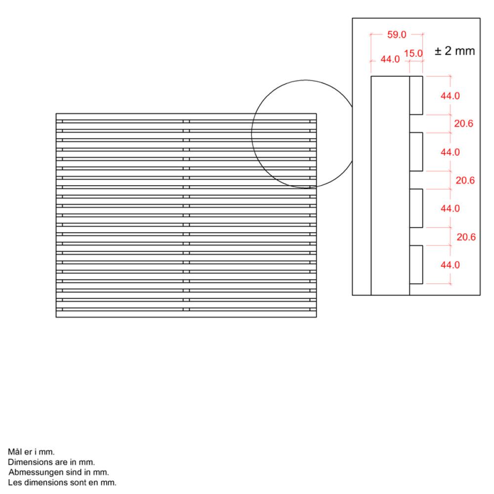 LEVEGG PLUS TOKYO 180X140CM HVIT