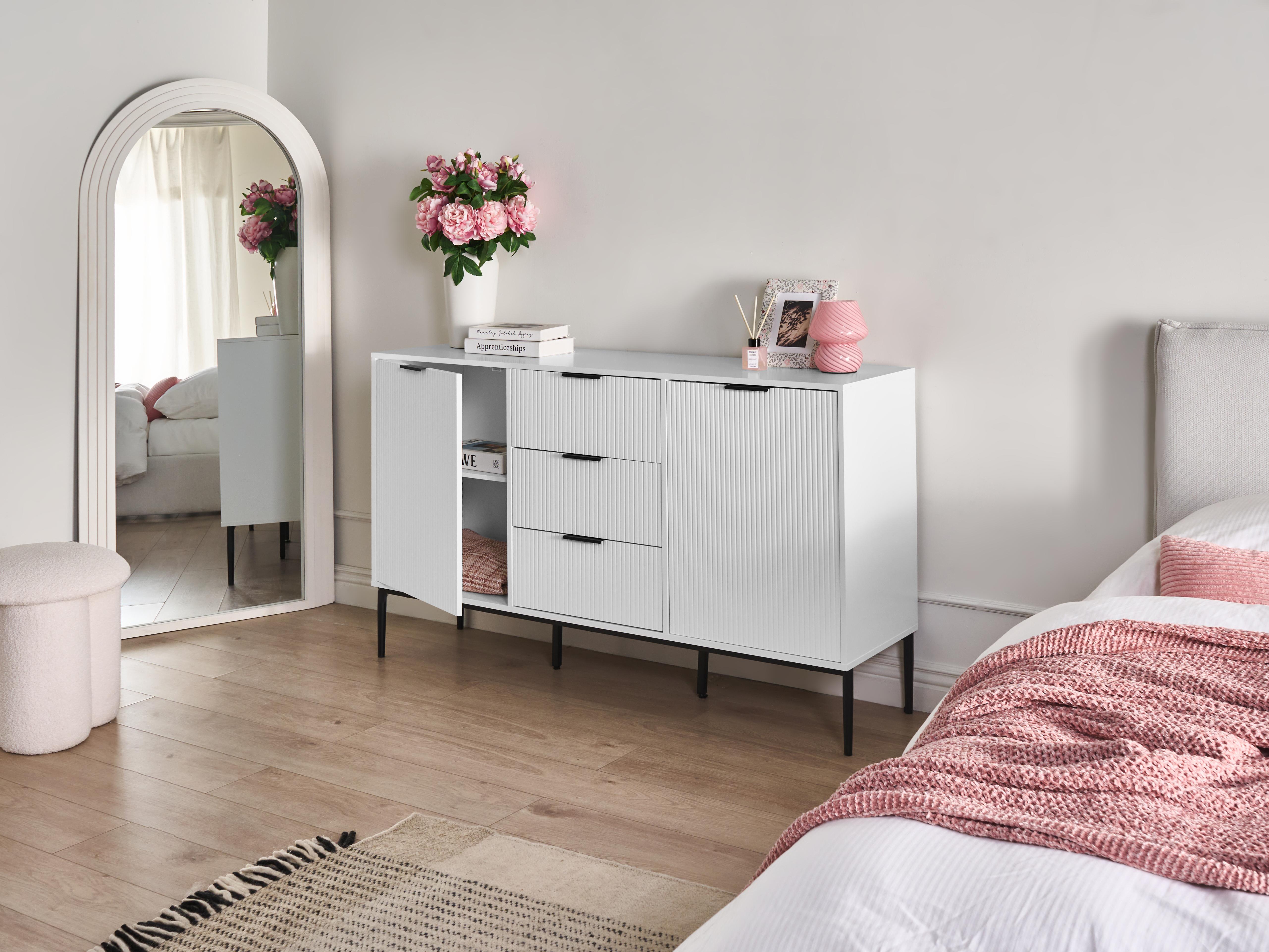 Dressoir met 2 deuren LEDUC Wit