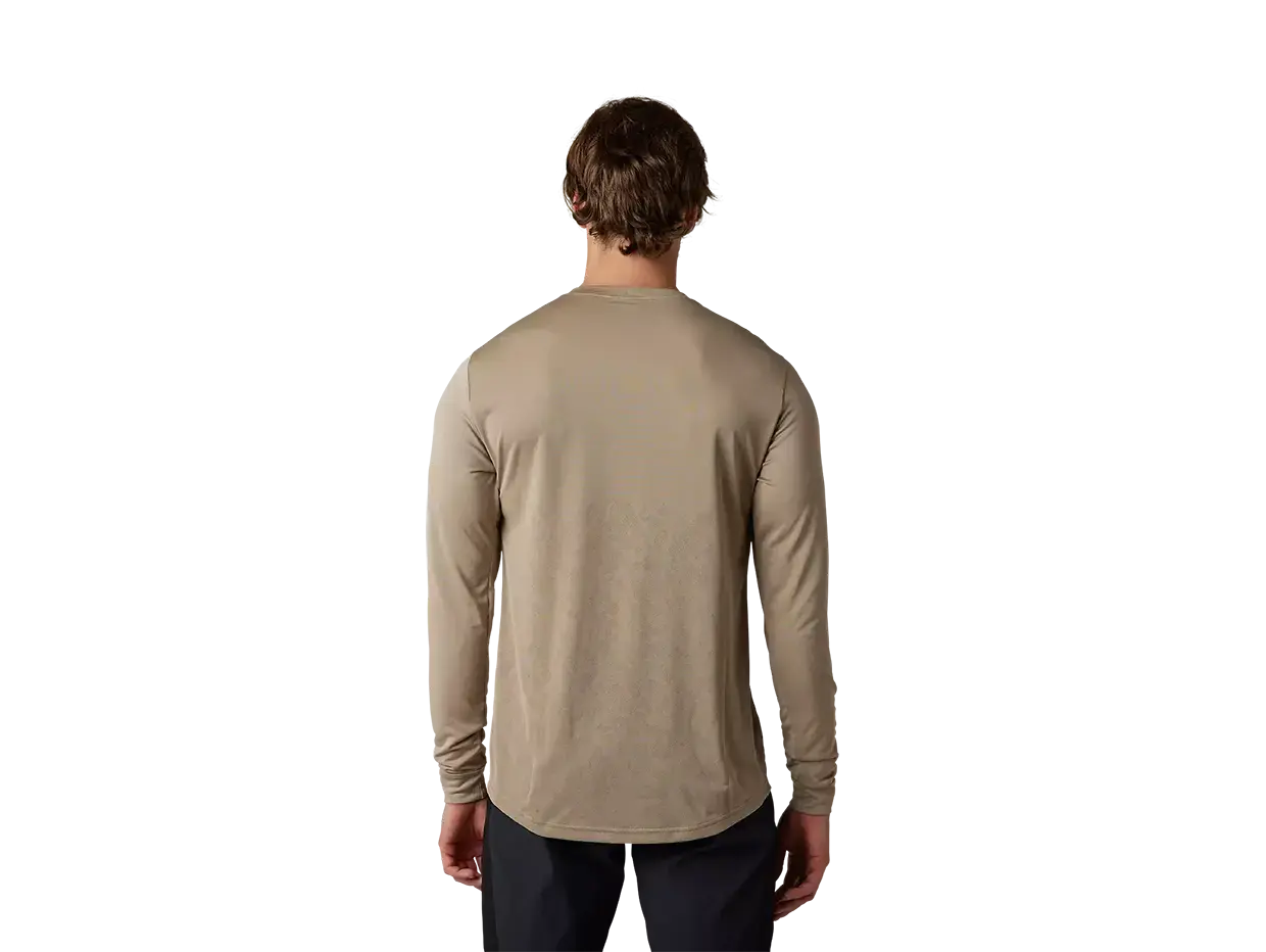 Fox Ranger Tru Dri MTB Fietsshirt Lange Mouwen Bruin/Donkerblauw Heren