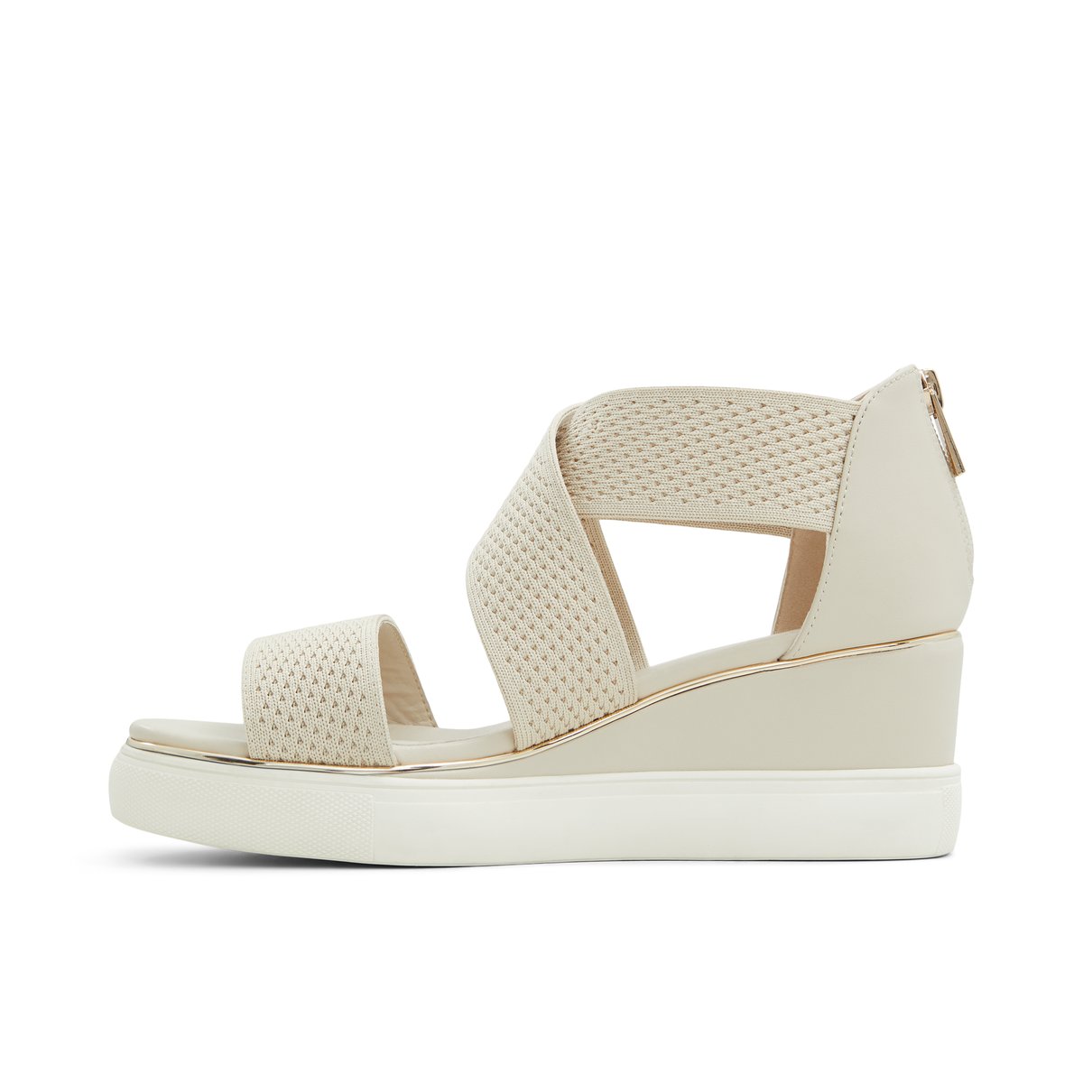 K STUDIO-Thoitlan-Sandales à lanières - Talon compensé - Beige