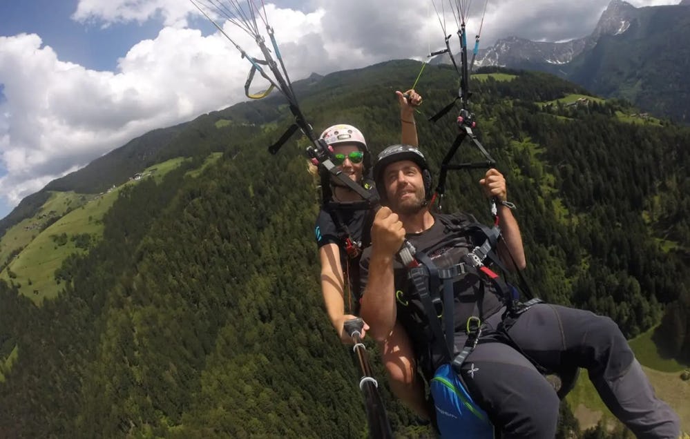 Gleitschirm Tandemflug Saltaus als Geschenk