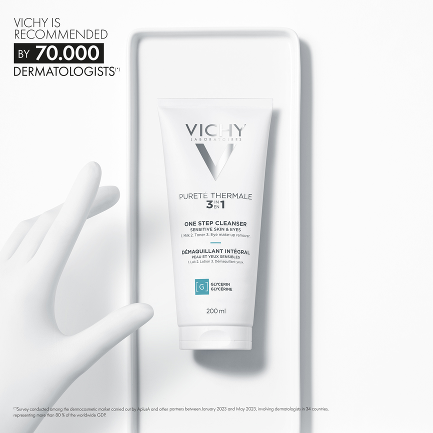 Vichy Pureté Thermale 3-i-1 ansiktsrens 100 ml