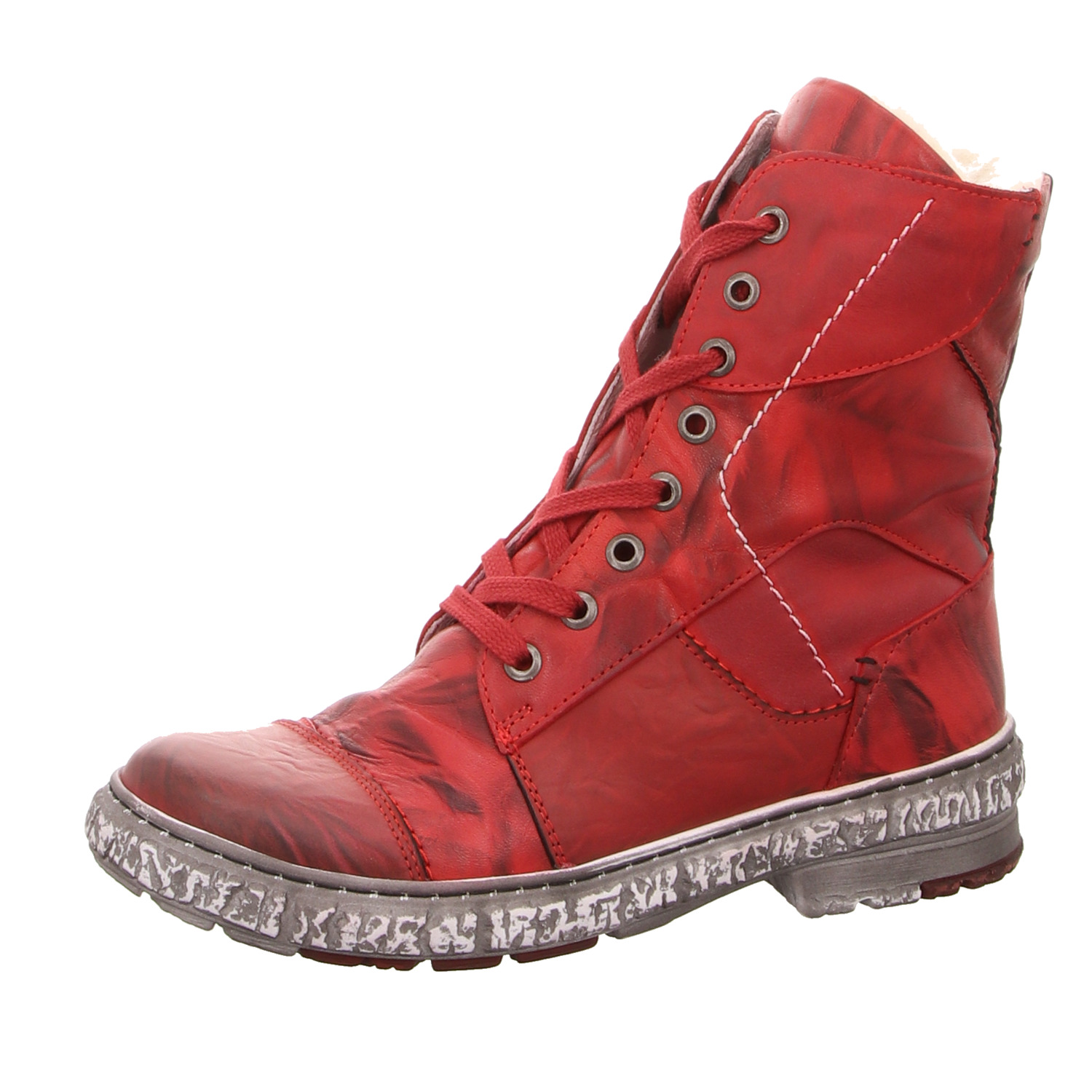 Krisbut Schnürstiefel rot