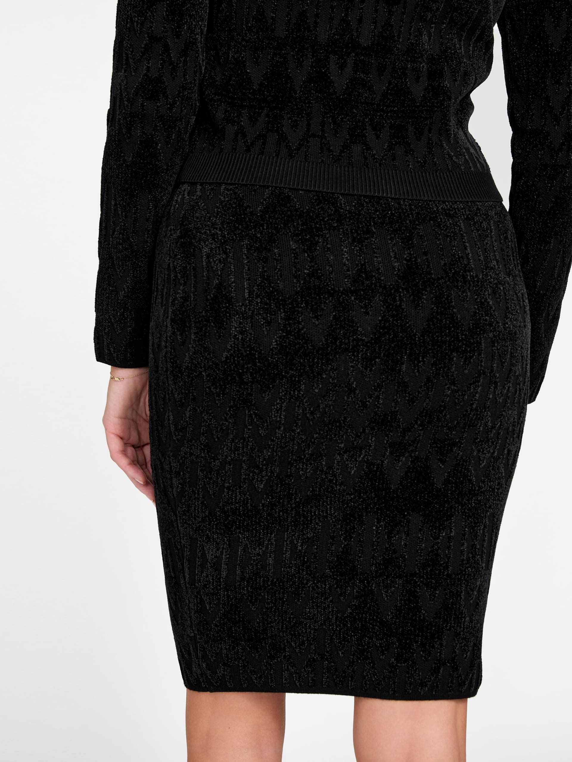 Saia midi com monograma Marciano