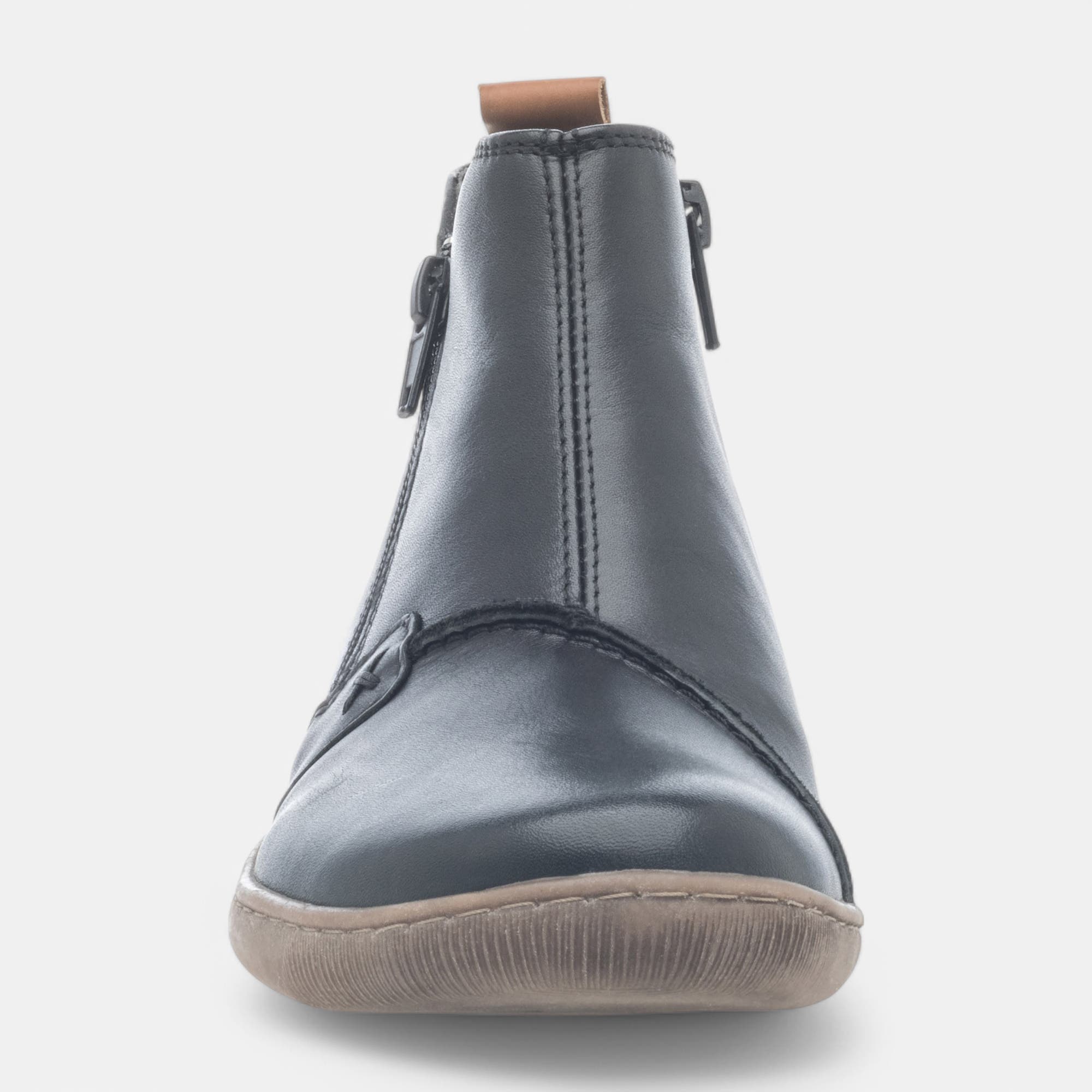 Bottines Femme en cuir noir