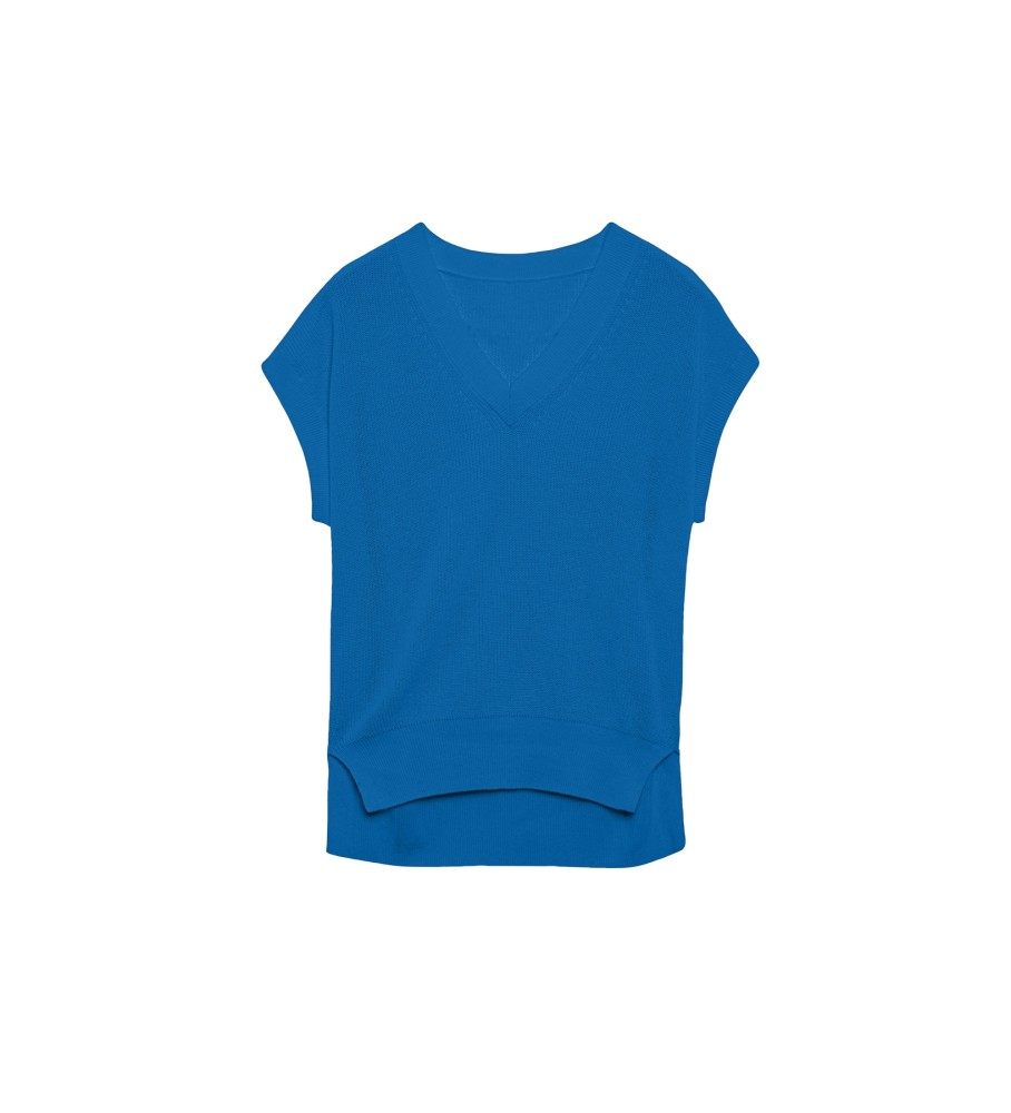 Colete de malha azul lilás ECOALF