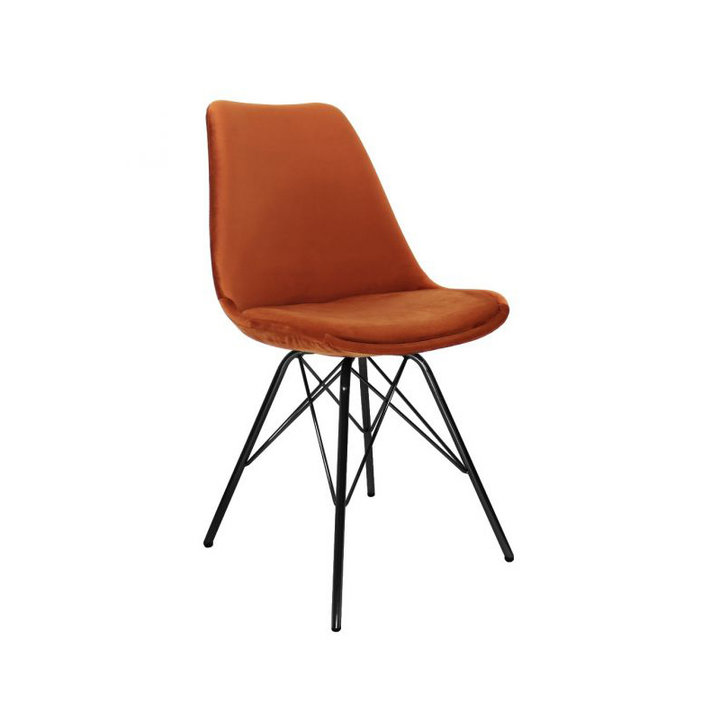 Kick collection - Stoel Velvet - oranje