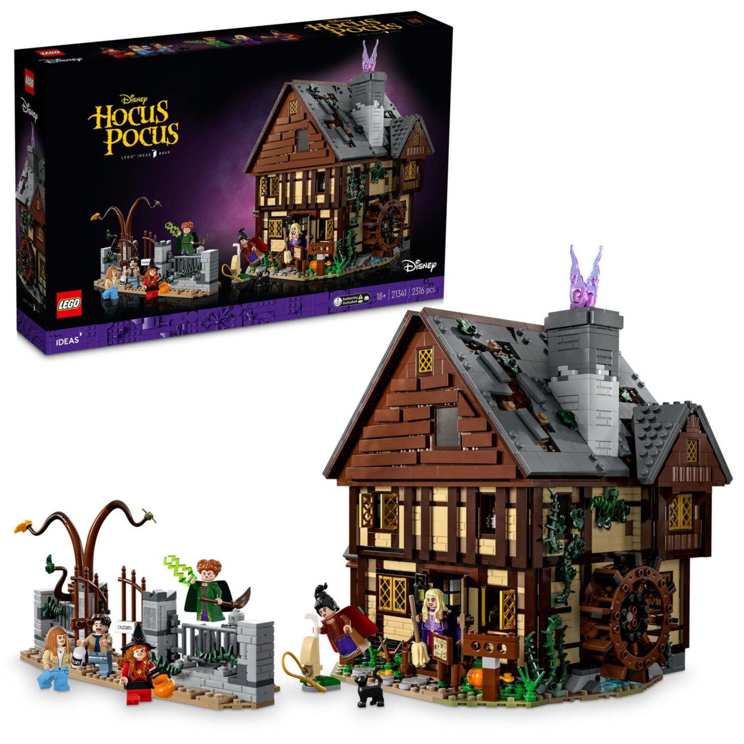 LEGO® Ideas 21341 Disney Hocus Pocus: Das Hexenhaus der Sanderson-Schwestern (LEGO® Rare Set)