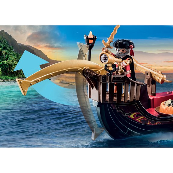 Navire de combat des Burnham Raiders Playmobil Novelmore 70641