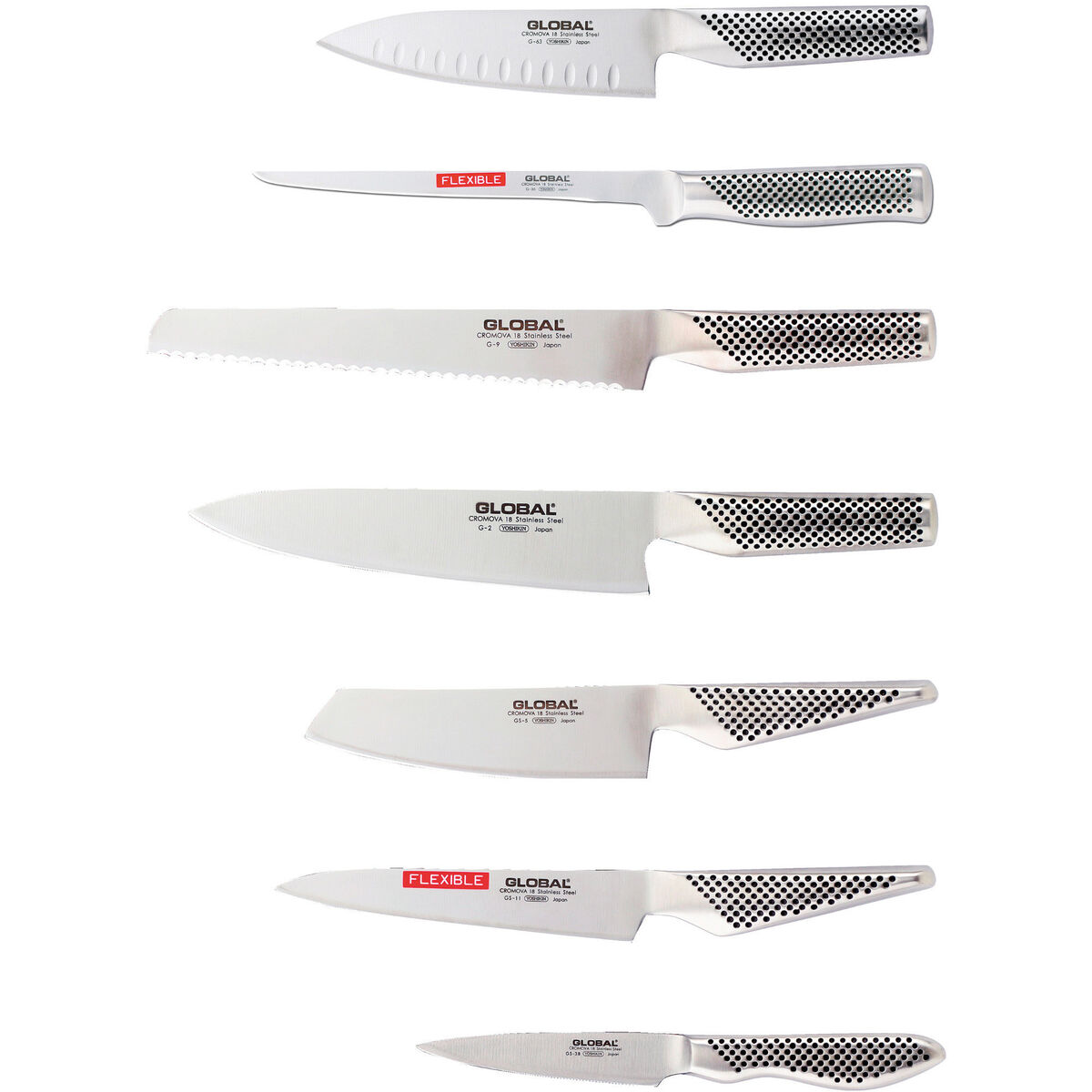 Knivsett med 7 Kniver