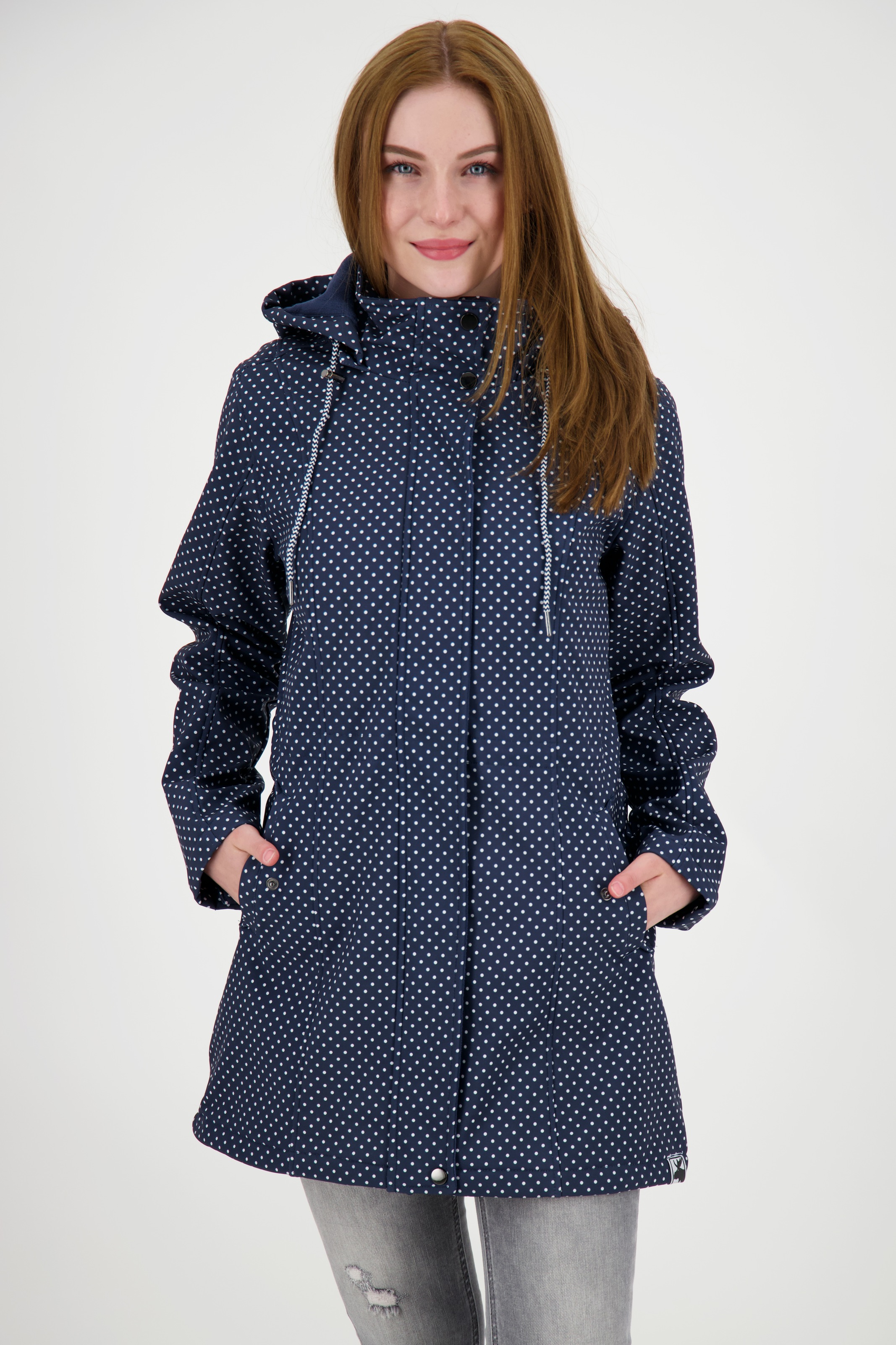 DEPROC Active Softshellmantel »TWIN PEAK DOTS WOMEN«, auch in Grossen Grössen erhältlich