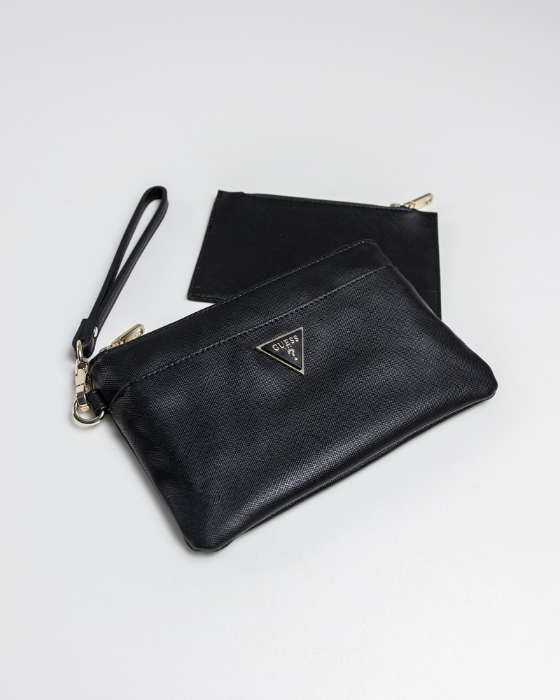 Guess Pouch Portemonnee  - zwart