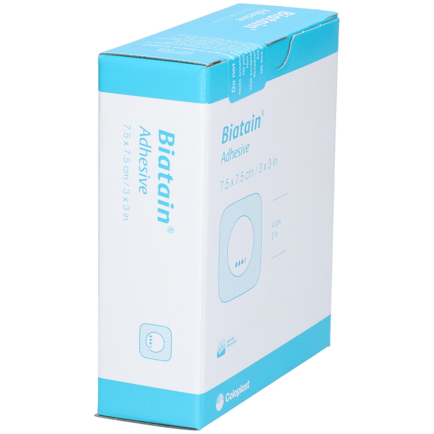 BIATAIN® Ag Schaumverband mit Silber selbst-haftend 7,5 x 7,5cm