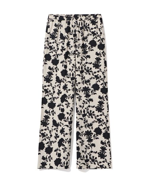 pantalon Lara fleur pour femmes noir