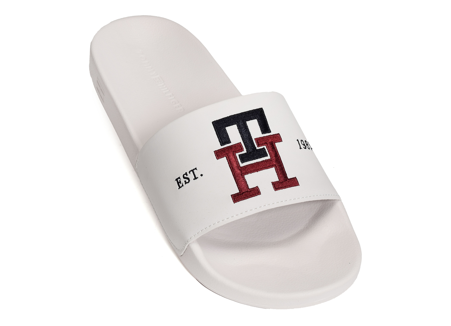 Th embroidery pool slide 4465 blanc